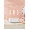 Squishy Dot Clear Cosmetic Storage Organizer, 3-Compartment Transparent Multi-Functional Bathroom