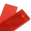 sourcing map 2 Pcs Red Plastic Reflective Plate Reflector 145mm