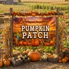 Pumpkin Patch Banner 2 x 4 ft, Thanksgiving Large Sign