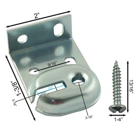 XGNG 3Sets 6PCS Curtain Rod Holder Roller Window Shade Inside and Outside Mount Brackets Curtain Rod Holder Window Hardware Rod Holders