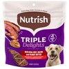 Nutrish Triple Delights Premium Dog Treats with Real Beef, Bacon,