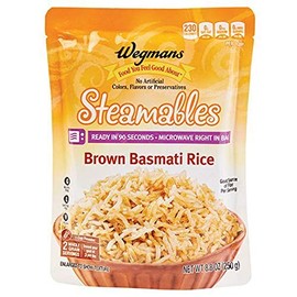 Wegmans Steamables Brown Basmati Rice 8.8oz (Pack of 06)