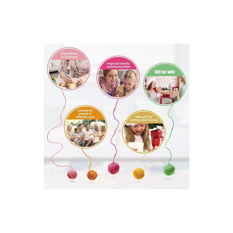 Latch Hook Kit for Adults - DIY Crafts, Rugs and