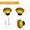 M MIMHOOY 8 Pack Cabinet Knobs Yellow Bronze Knobs for
