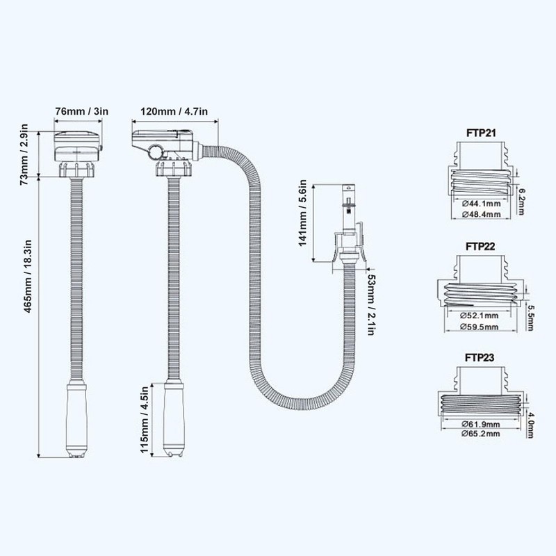 KIMISS Fuel Transfer Pump for Electric Oil Extraction Pump with