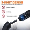 Pvrud Bike Chain Lock, 5 Digit Combination Heavy Duty Anti