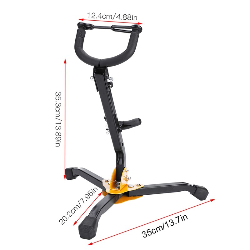 Saxophone Stand Set, Foldable Saxophone Holder for Alto Tenor Saxophone,