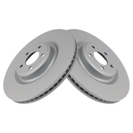 TRQ Front Brake Rotors Set Compatible with 2020-2023 Ford Explorer Police Interceptor Utility Lincoln Aviator