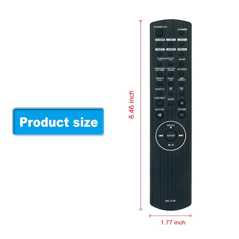 RC-1179 Replace Remote Controller Compatible for TEAC Integrated Stereo Amplifier