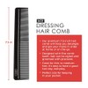 Goody Ace Dressing Comb, Black, 7.5 Inch
