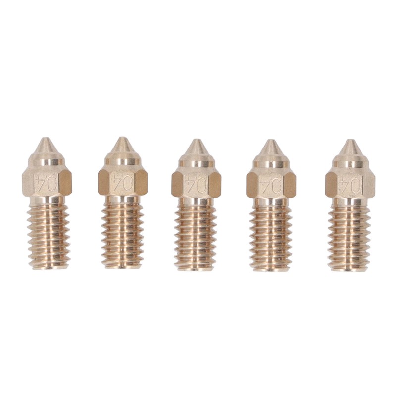 10 Pcs 3D Printer Nozzle Brass 0.4mm M6 High Flow