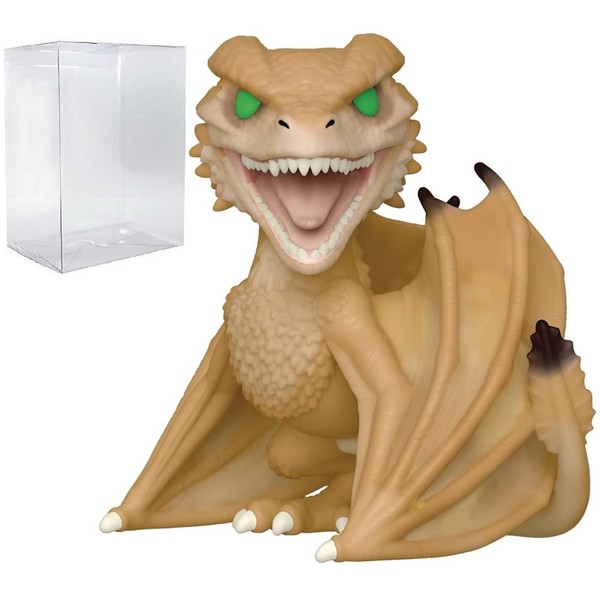 POP House of Dragon - Syrax Funko Vinyl Figure (Bundled with Compatible Box Protector Case), Multicolored, 3.75 inches
