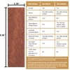 TORURAL 100 Red Faux Brick Wall Tiles, Inorganic Minerals, 3D