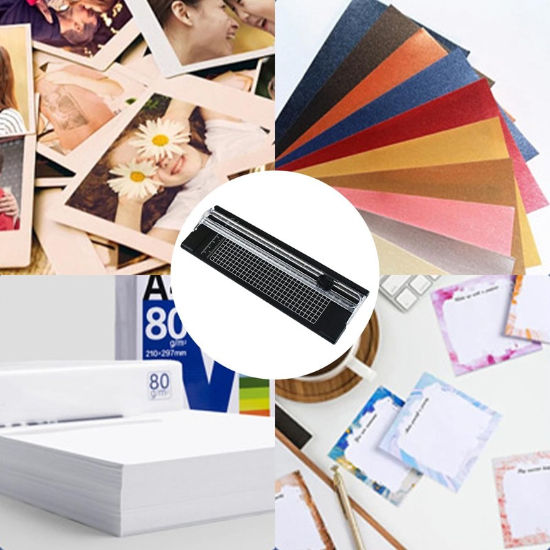 Ginhkok Paper Cutter, Paper Cutter, A4 Size, Lightweight Mini Cutting