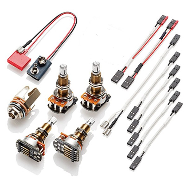 EMG 1-2 Pickup Conversion Wiring Kit Solderless Long Shaft (Les