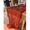 6PCS Cheesecloth Table Runner 35x120 Inch Boho Gauze Rustic Cheese