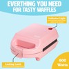 Tasty Mini Nonstick Waffle Maker, Perfect for Individual Waffles, Hash