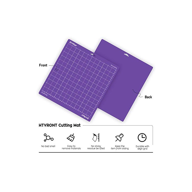 HTVRONT Strong Grip Cutting Mat for Cricut, 3 Pack Cutting