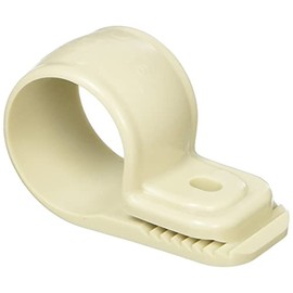 Mirai Industry KTK-16J Alligator Single Saddle, Multi-Purpose Type, Compatible Diameter 0.7 - 0.9 inches (18 - 24 mm), Beige, Price of 50 Pieces
