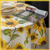 FHDUSRYO Flower Tablecloth, Classic Floral Table Cloth, Polyester Water Resistant