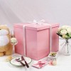 Large Gift Box with Lid 12x12x11 Inch,Pink Gift Boxes for