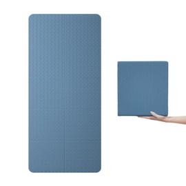 Yoga Mat, Folding Stretch Mat, Easy to Carry, Exercise Mat, Muscle Training Mat, Fitness, Pilates, Lightweight, Portable, Indoor Exercise, Easy Storage, 72.0 x 24.0 x 0.2 inches (183 x 61 x 0.5 cm
