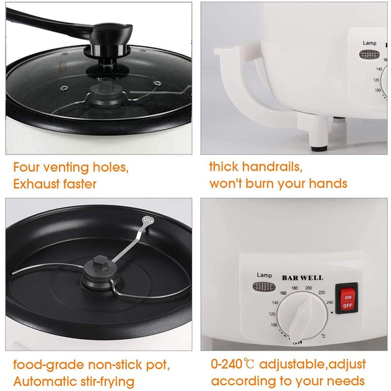 Home Coffee Bean Roaster Machine for Beginner Electric Nut Peanut