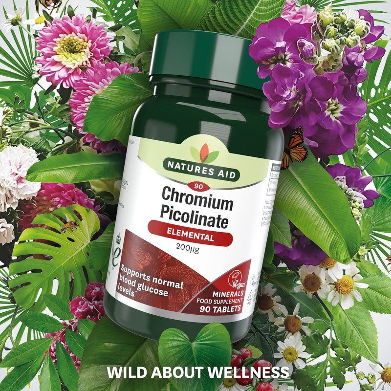 Natures Aid Chromium Picolinate Tablets 200ug Pack of 90