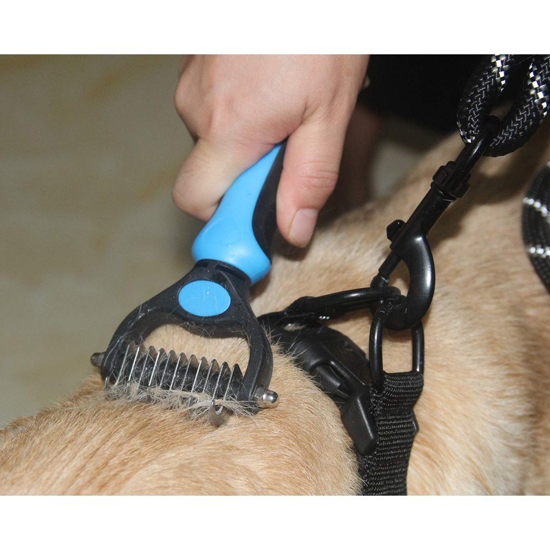 Maxpower Planet Pet Grooming Brush - Double Sided Dematting Undercoat