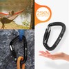 PANDENGZHE Climbing Carabiners, 25KN (5620 lbs) 3.9" Heavy Duty Carabiner