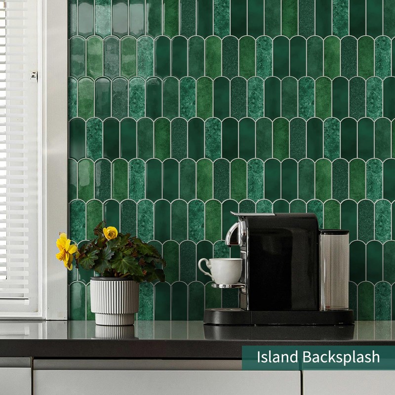 MOONFUN Peel and Stick Backsplash Tiles 10-Sheet Upgraded Thicker Design,