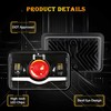 zoomto 2PCS 4x6 LED Headlights with Red Evil Eye Rectangular