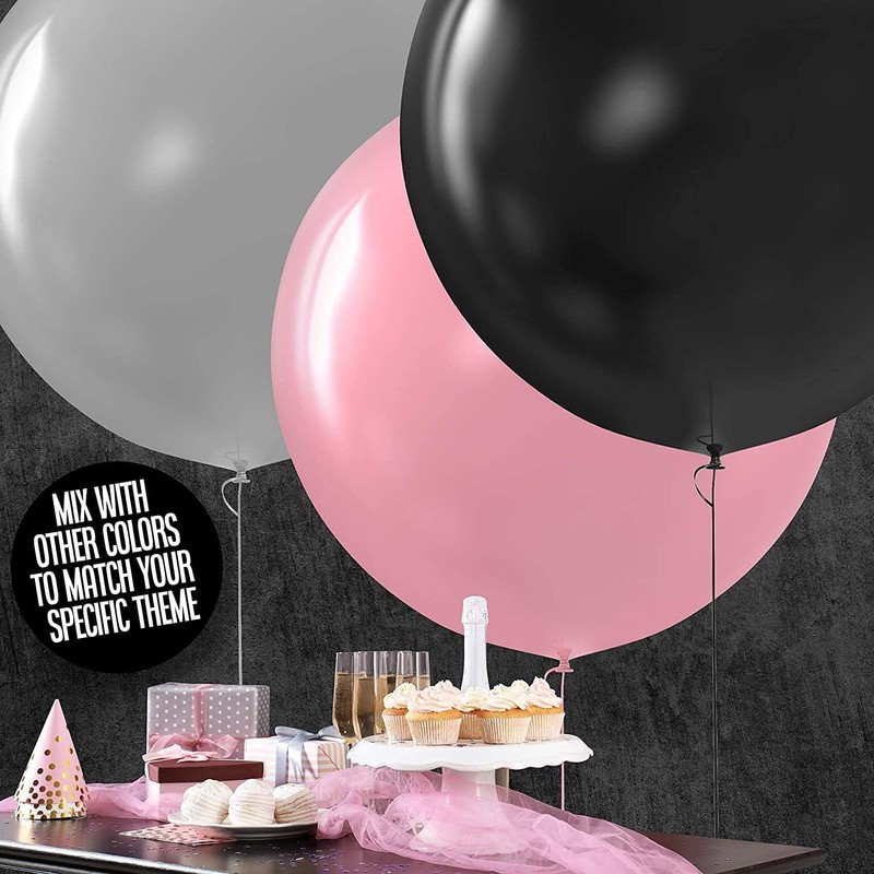 Happium - 36 Inch Latex Balloons in Assorted Colours, Pack