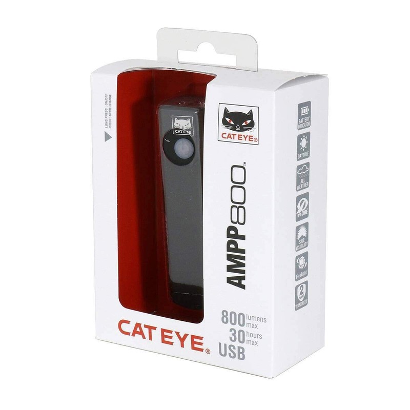 CatEye Unisex's Ampp 800 Front Bicycle Light, Black, One Size
