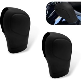 2 fundas para perilla de cambio de marcha de coche, de silicona elástica flexible, protector de palanca de cambios automáticos, protector de palanca de cambios universal, protectores de