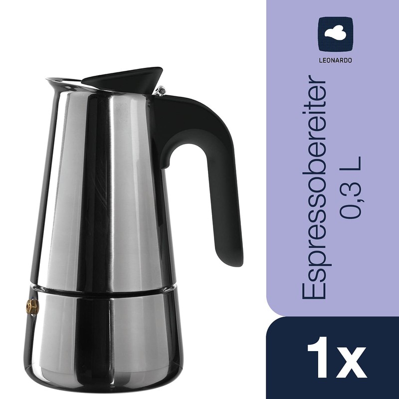 LEONARDO HOME 018772 Cafè Per Me Espresso Maker 0.3 L