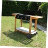 CAXUSD Stable BBQ Grill Wheels Easy to Move Caster Wheels