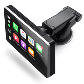 Car and Driver INTELLIDASH with Apple Carplay and Android Auto, 7'' IPS Touchscreen Multimedia Player with Bluetooth, Mirror Link, SiriusXM, Google, Siri Assistant Dash or Windshield Mounted