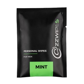 ZZWIPES Wet Wipes for Adults | Individually-Wrapped Body Wipes for Everyday Carry, Travels, Holidays | Shower Wipes & Intimate Wipes | Hygiene Products | Alcohol-Free, Large, Mint Scent, 30-Pck