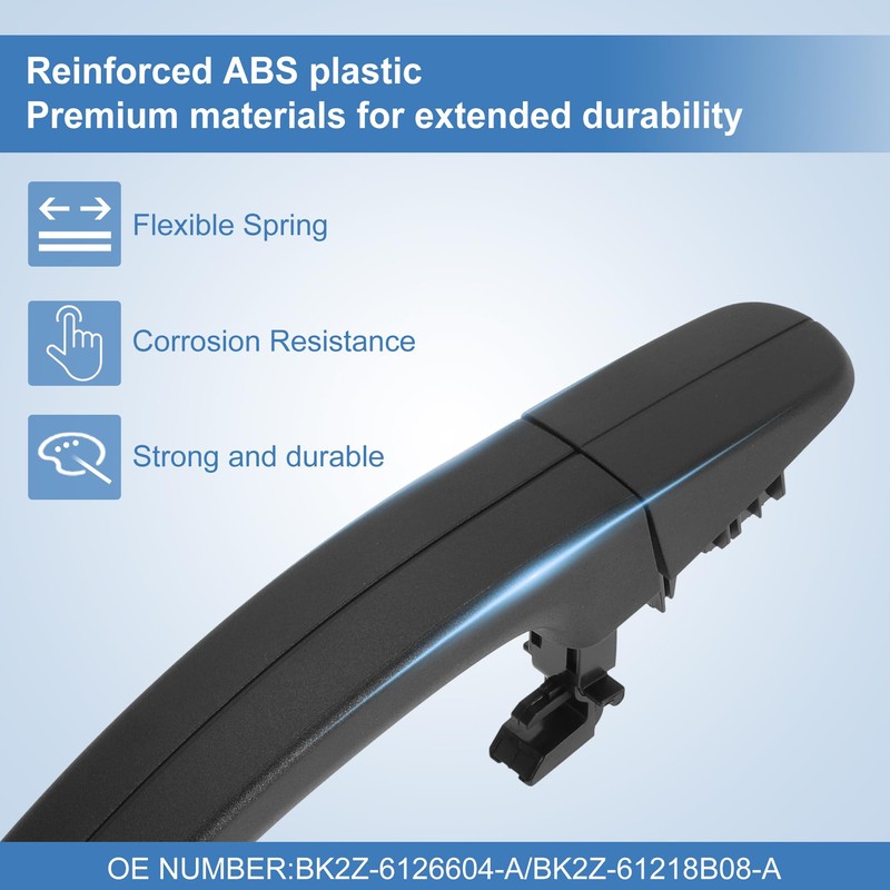 X AUTOHAUX Exterior Rear Passenger Door Handle for Ford Transit
