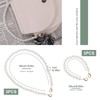 eMagTech 6 Pieces Faux Pearl Handbag Straps Replacement Beads Handbag