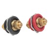 2 Pcs 3/8in Thru Panel Battery Terminal Connector 250A Positive