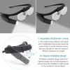 LED Head Mount Magnifier Glasses with 3 Detachable Lenses 2