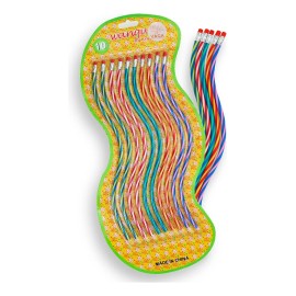 Set Wanau Lápiz Flexible Retorcido Con Goma Set 10 Piezas