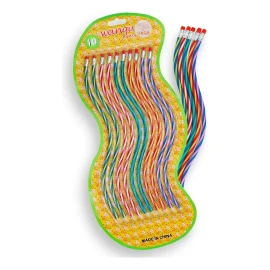 Set Wanau Lápiz Flexible Retorcido Con Goma Set 10 Piezas