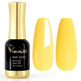 VENALISA UV Nagellack Gellack Gelb farben,Gel Nail Polish Soak Off N√§gel Farbgel Kit Yellow Gel Nagellack f√ºr Nageldesign Manik√ºre 12ml