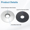 sourcing map 150Pcs Neoprene Rubber Sealing Washers M6.3x19mm 304 Stainless