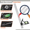 Combination Square – Engineers Set Square, Stainless Steel Angle Ruler