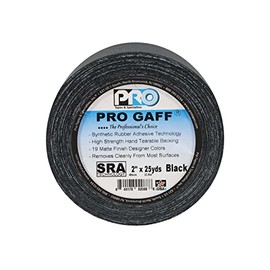 ProTapes Pro Gaff, 2 x 25 Yard (Black, 2" (Pack of 1))