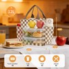 Lunch Box for Women Checkered,Cute Lunch Bag Insulated Adult,Leakproof Corduroy